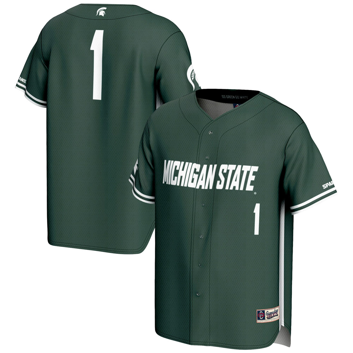 Michigan State Spartans green jersey