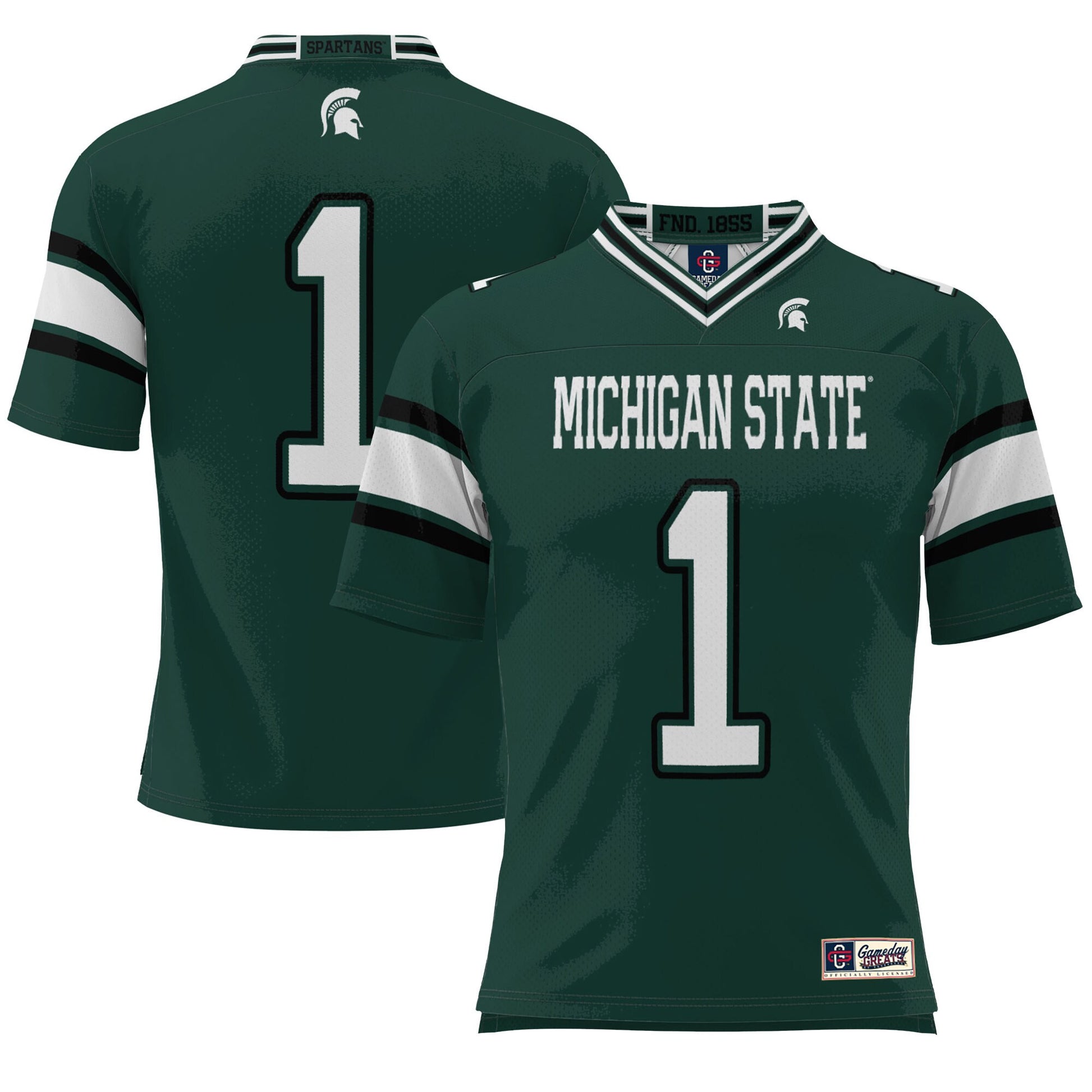 Michigan State Spartans green jersey