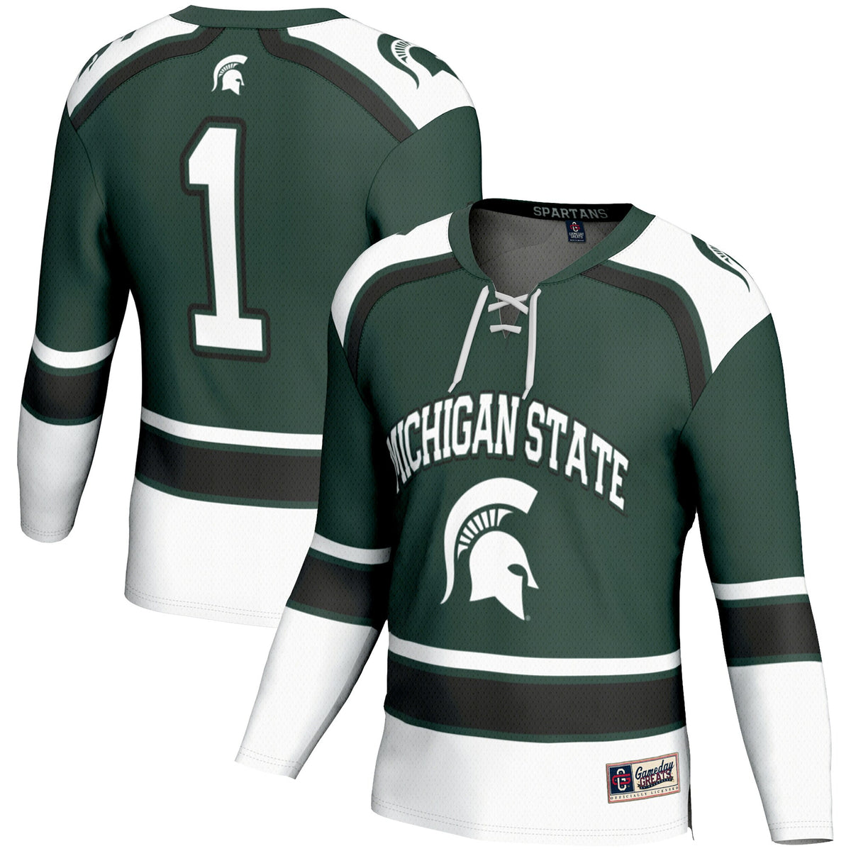 Michigan State Spartans green jersey