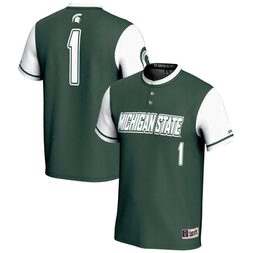 Softball Michigan State Spartans green jersey