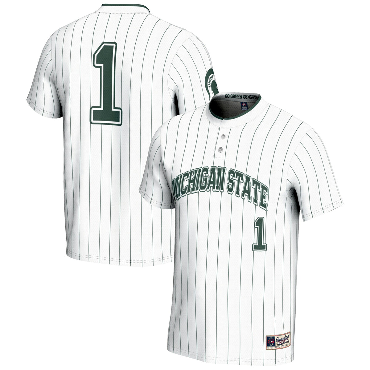 Softball Michigan State Spartans white jersey