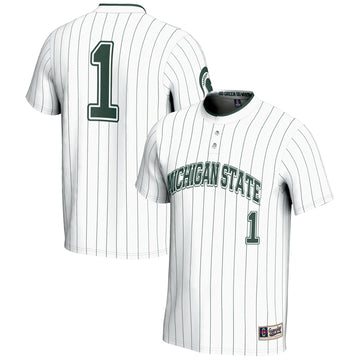Softball Michigan State Spartans white jersey