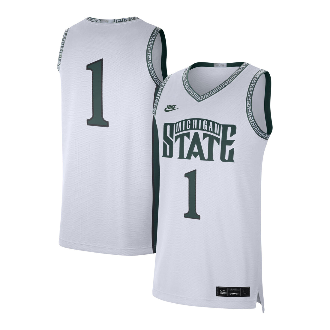 Jordan Brand Michigan State Spartans white Limited jersey