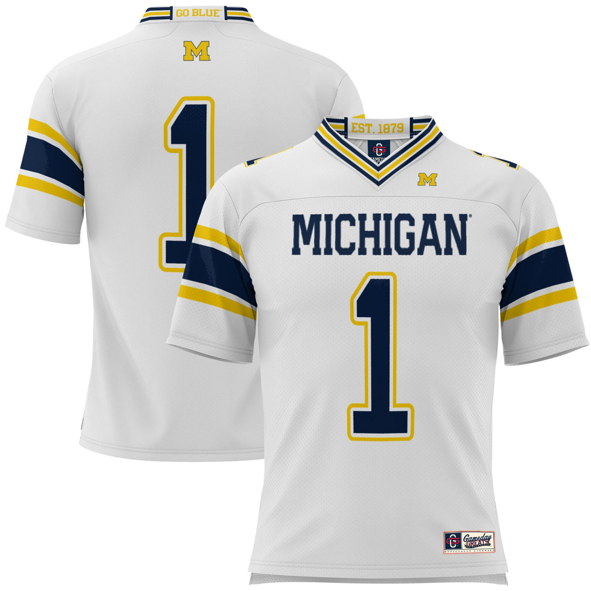 Michigan Wolverines white jersey