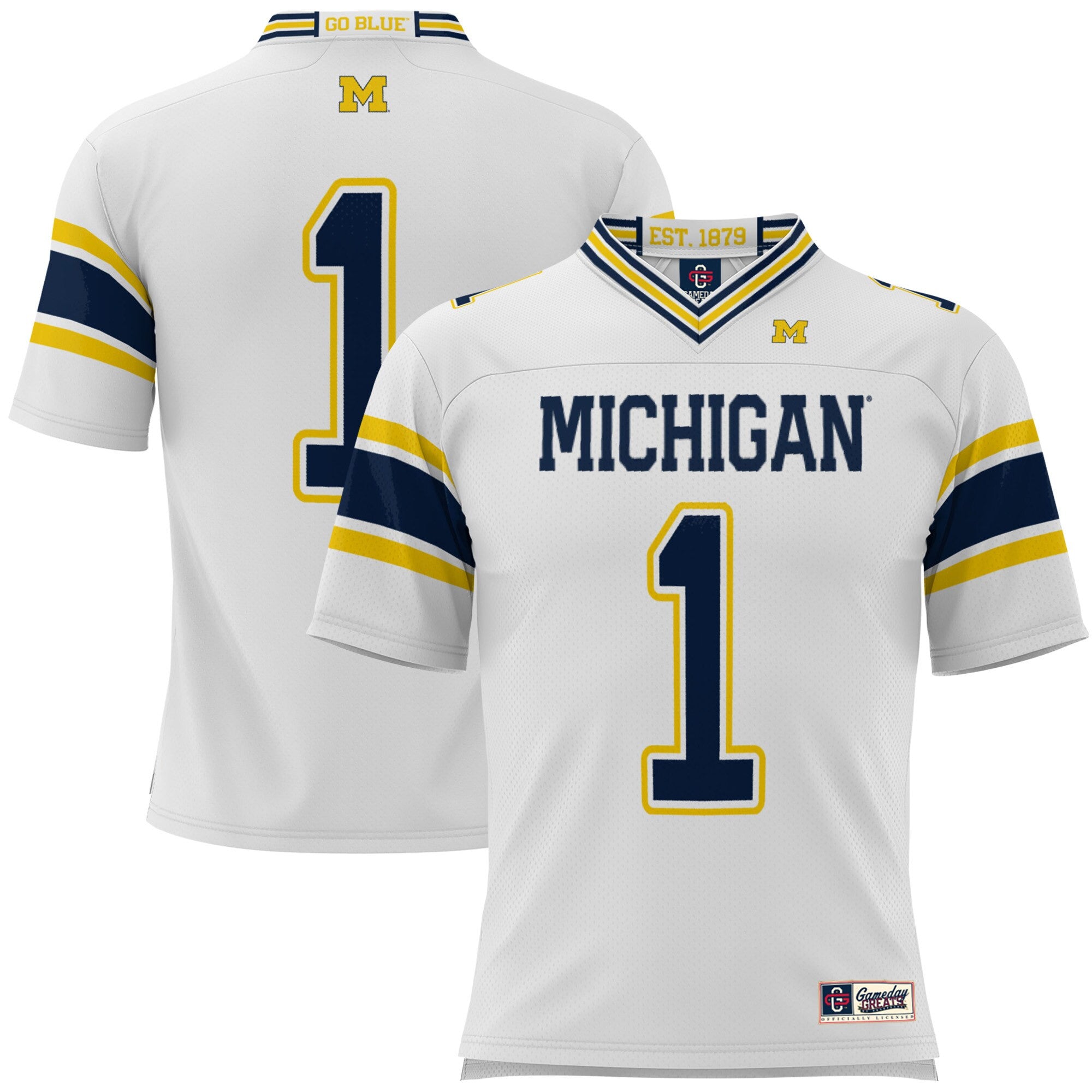 Michigan Wolverines white jersey