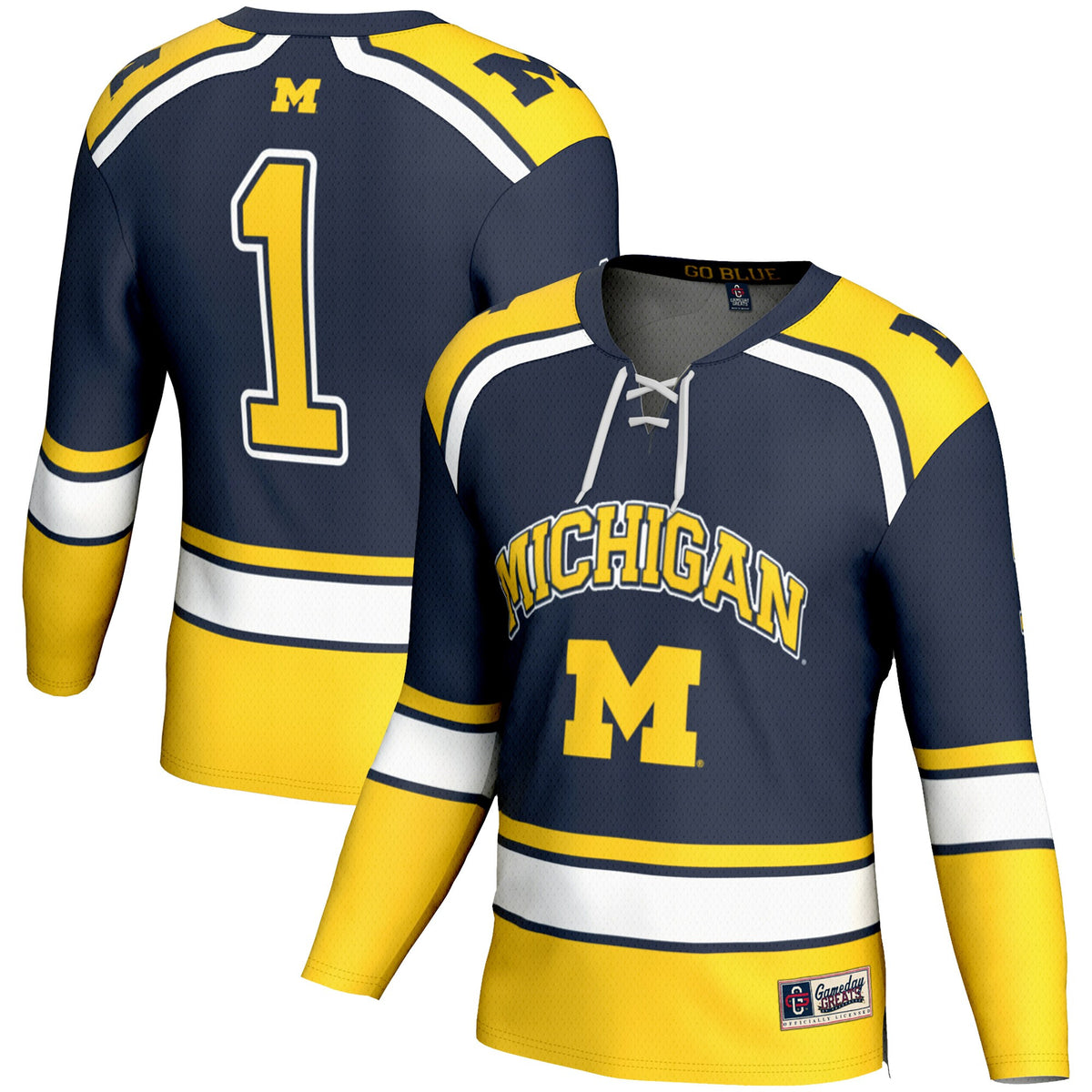 Michigan Wolverines navy jersey