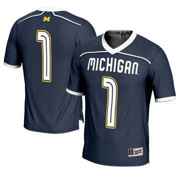 Lacrosse Michigan Wolverines navy Fashion jersey