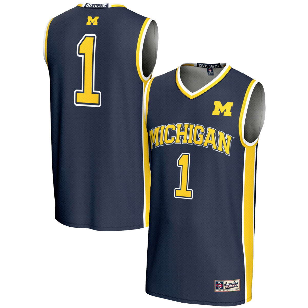 Michigan Wolverines navy jersey