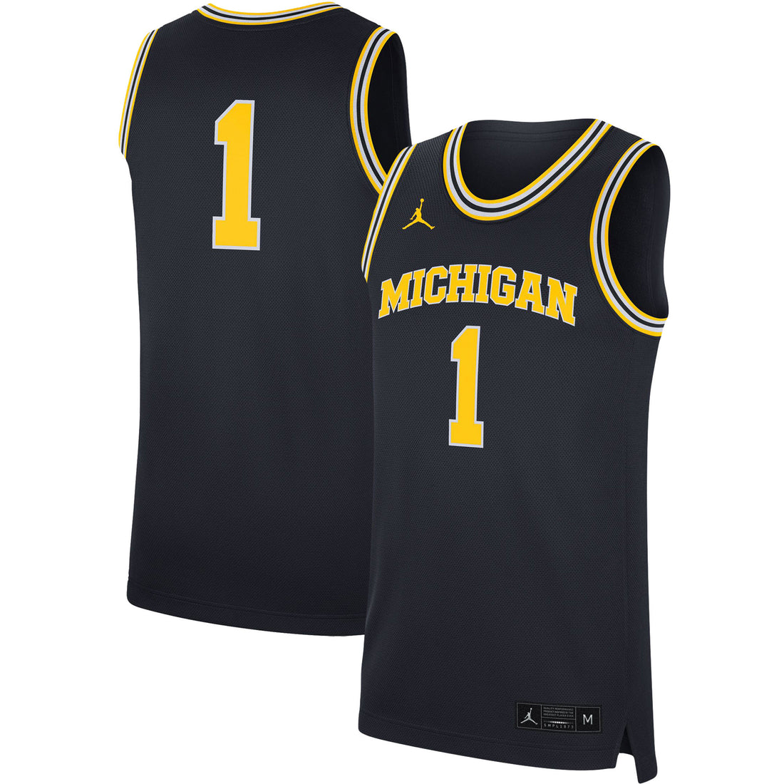 Jordan Brand Michigan Wolverines navy jersey
