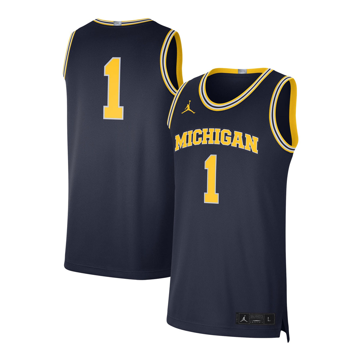 Jordan Brand Michigan Wolverines navy Limited jersey