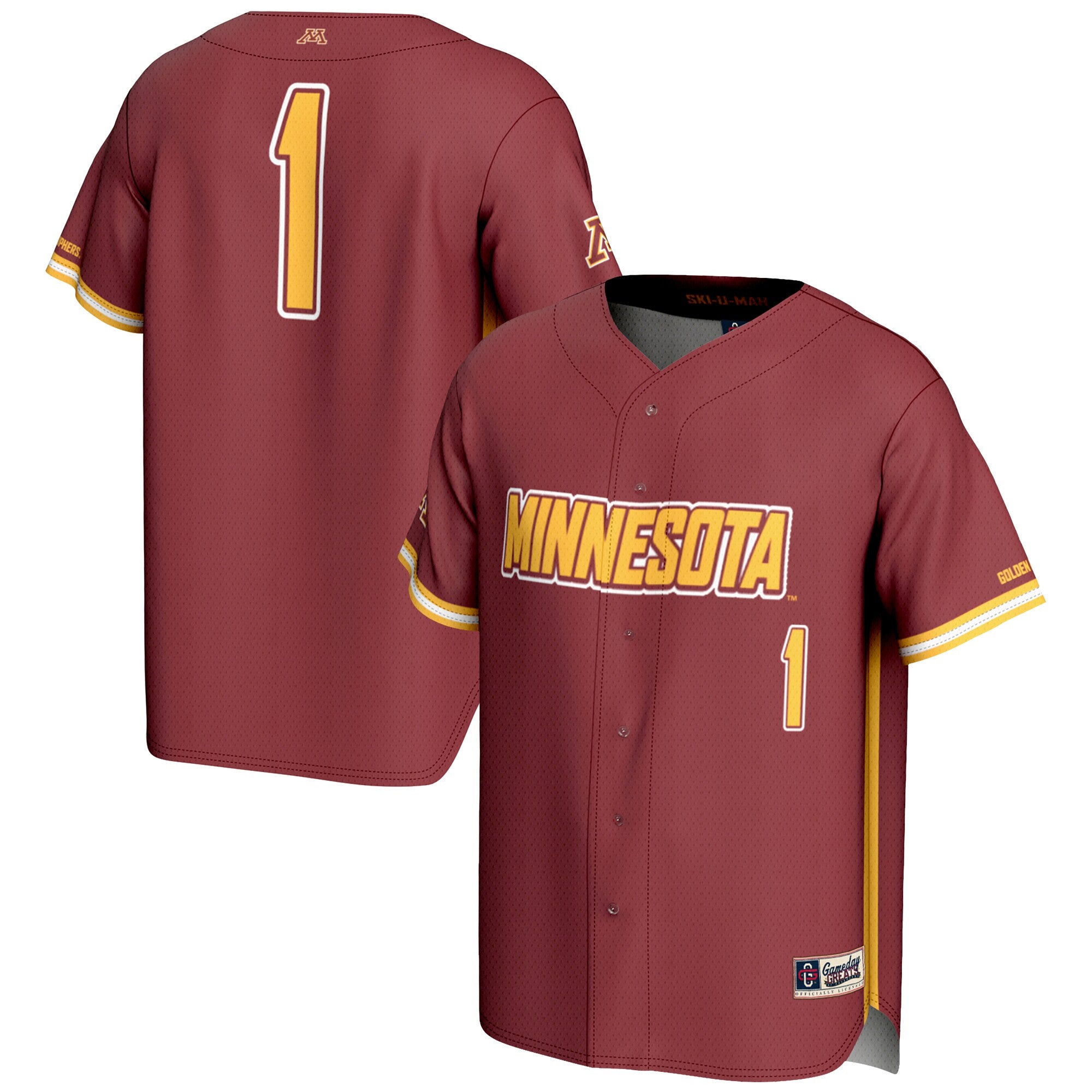 Minnesota Golden Gophers maroon jersey
