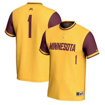 Softball Minnesota Golden Gophers gold jersey