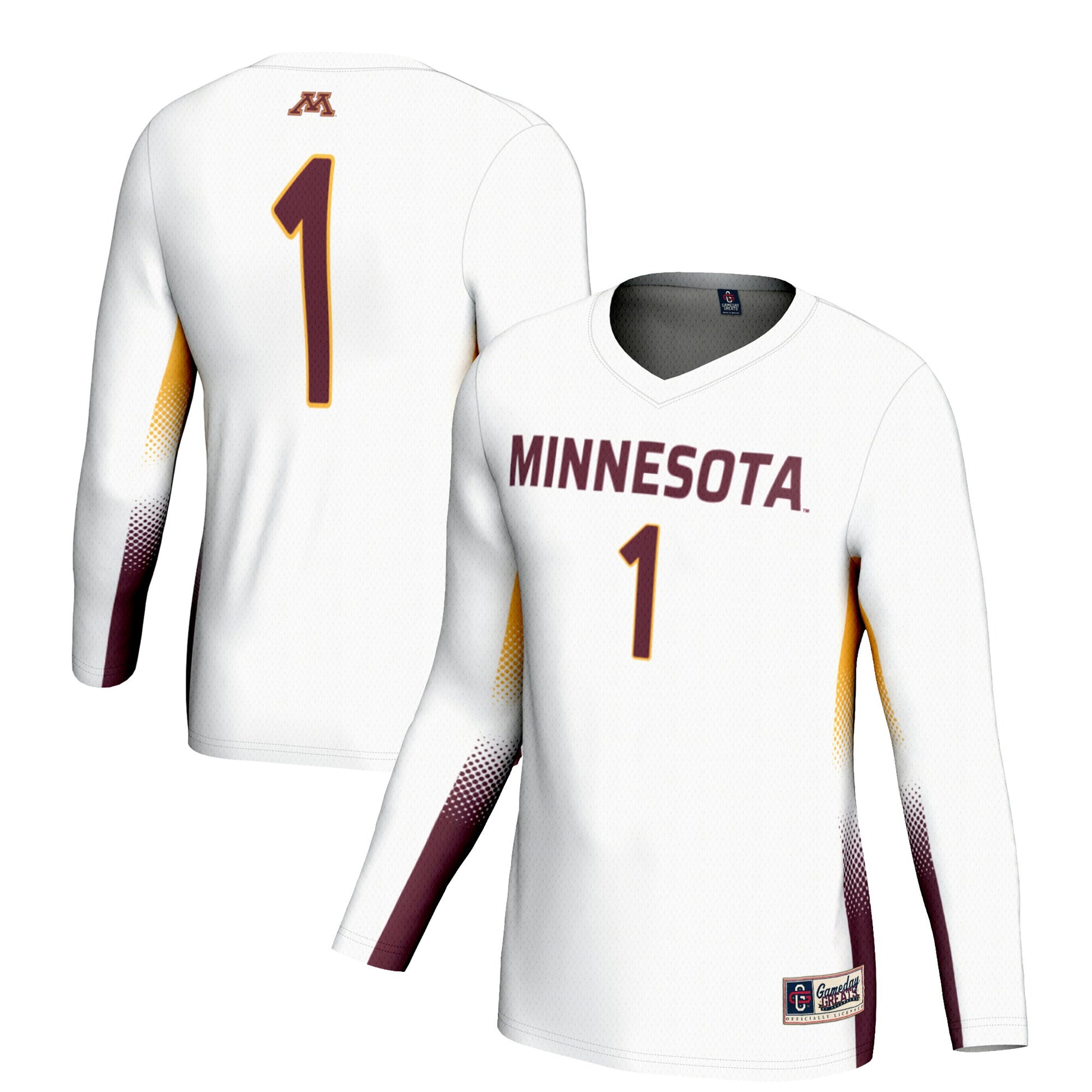Volleyball Minnesota Golden Gophers white jersey