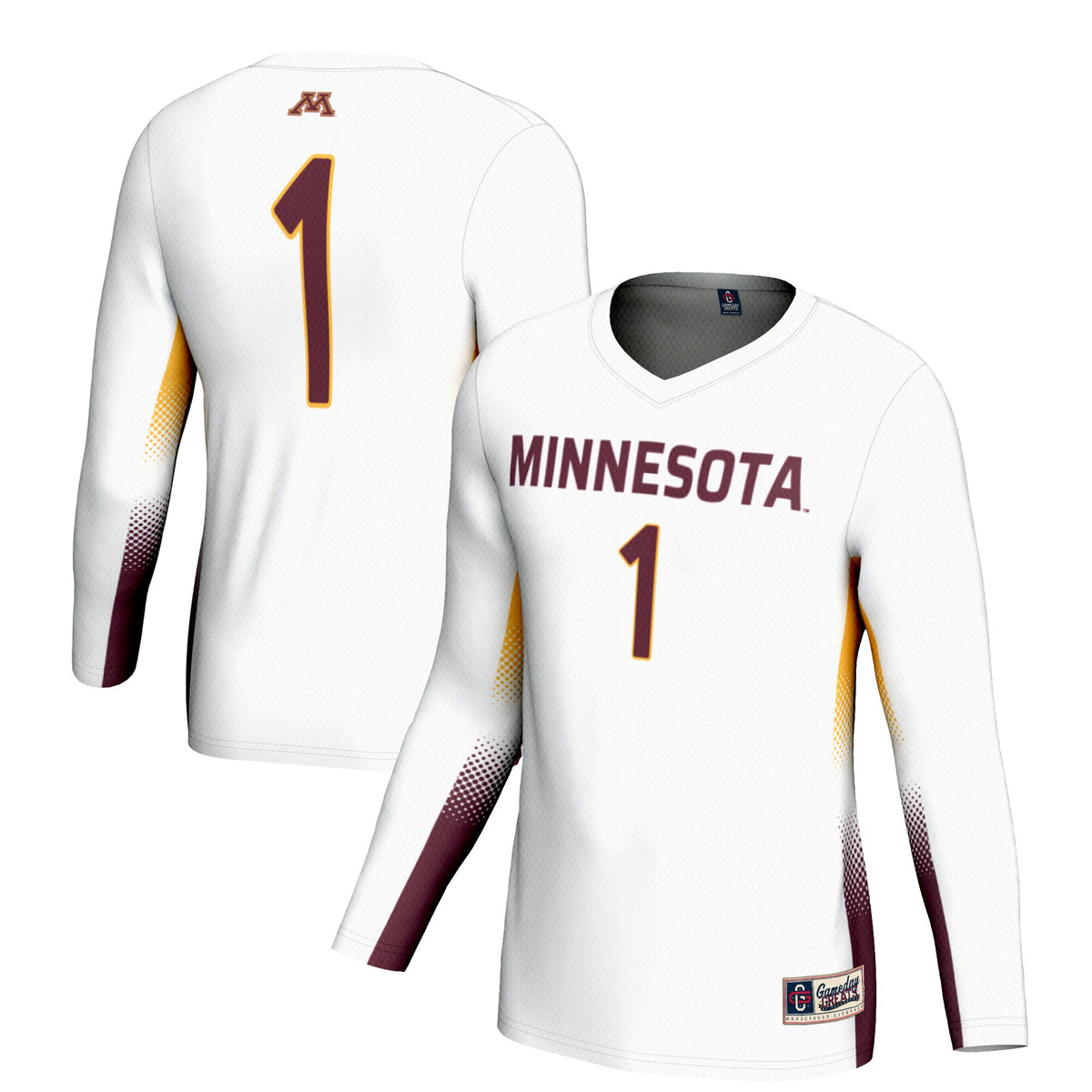 Volleyball Minnesota Golden Gophers white jersey