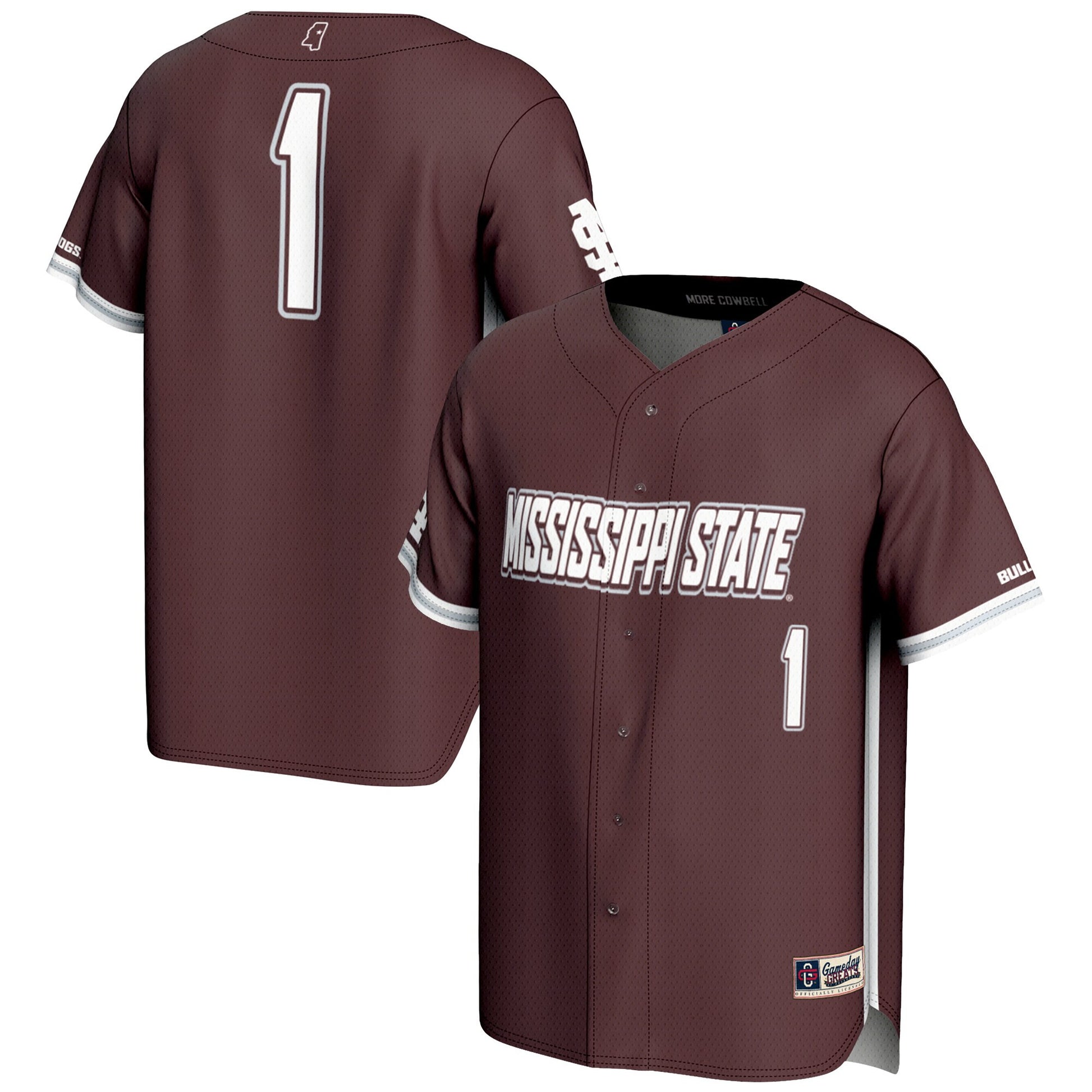 Mississippi State Bulldogs maroon jersey