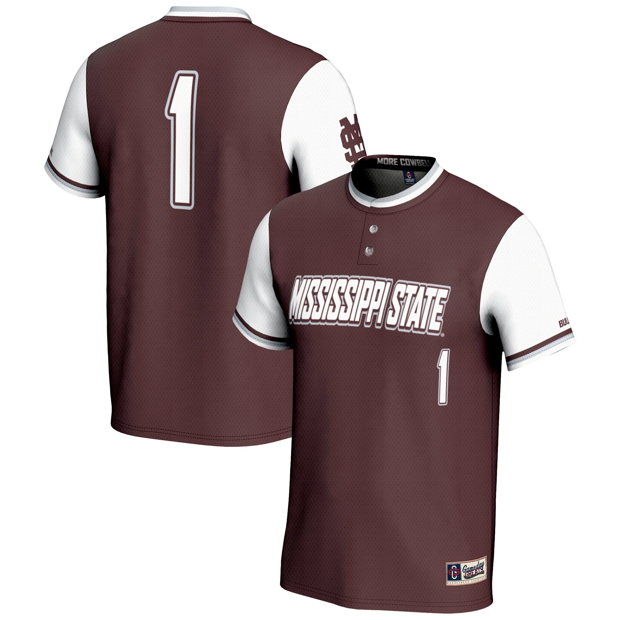Softball Mississippi State Bulldogs maroon jersey