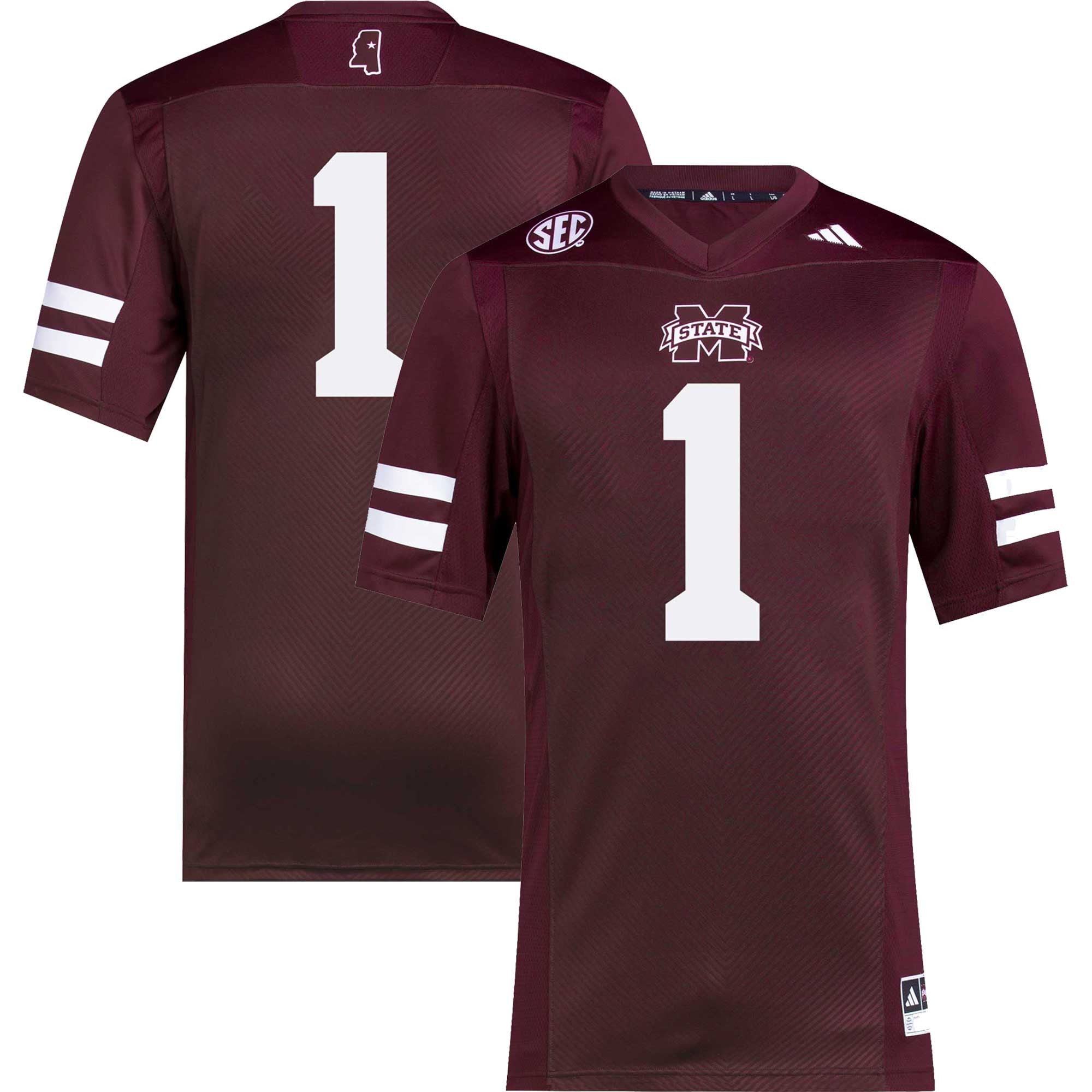 Mississippi State Bulldogs maroon jersey