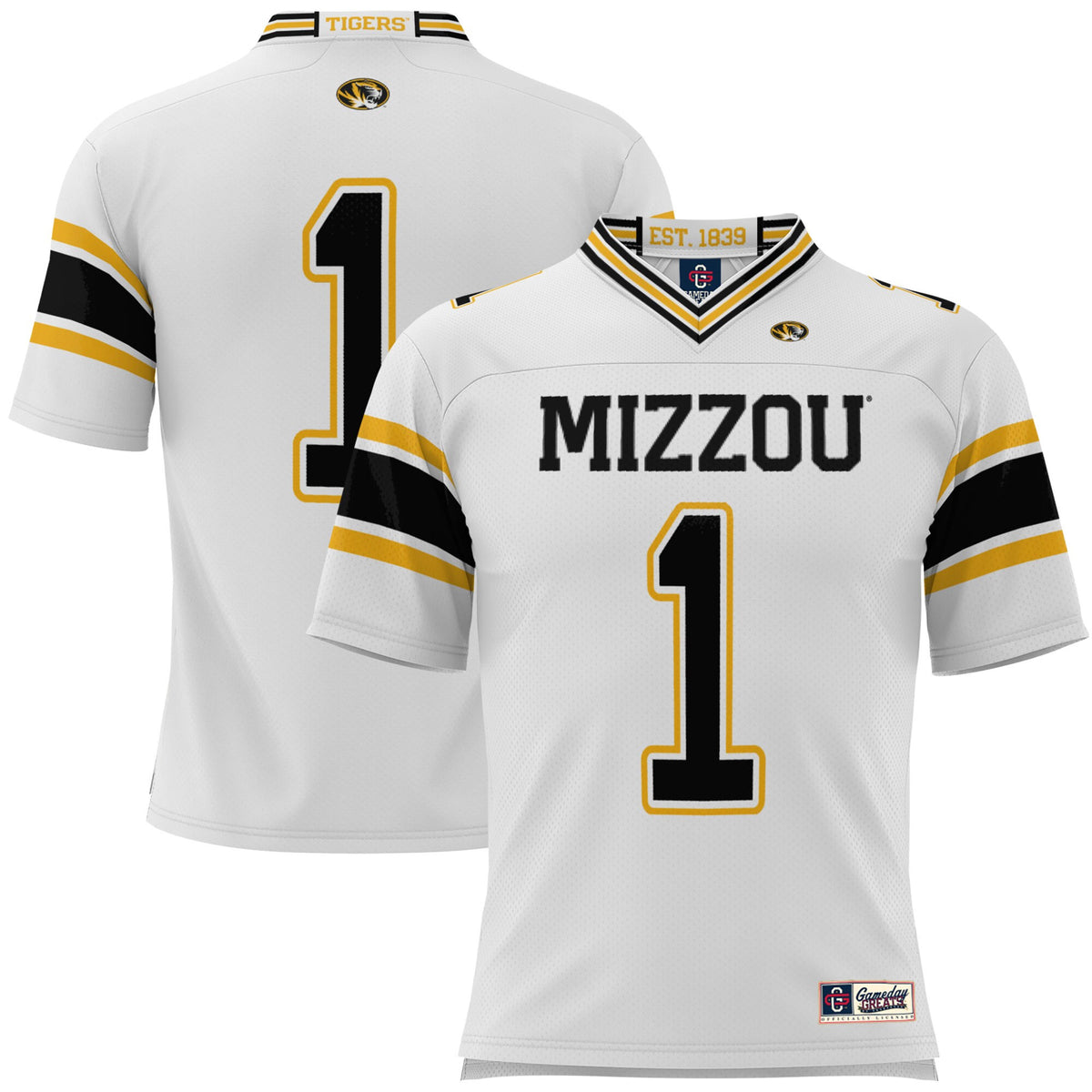 Missouri Tigers white jersey