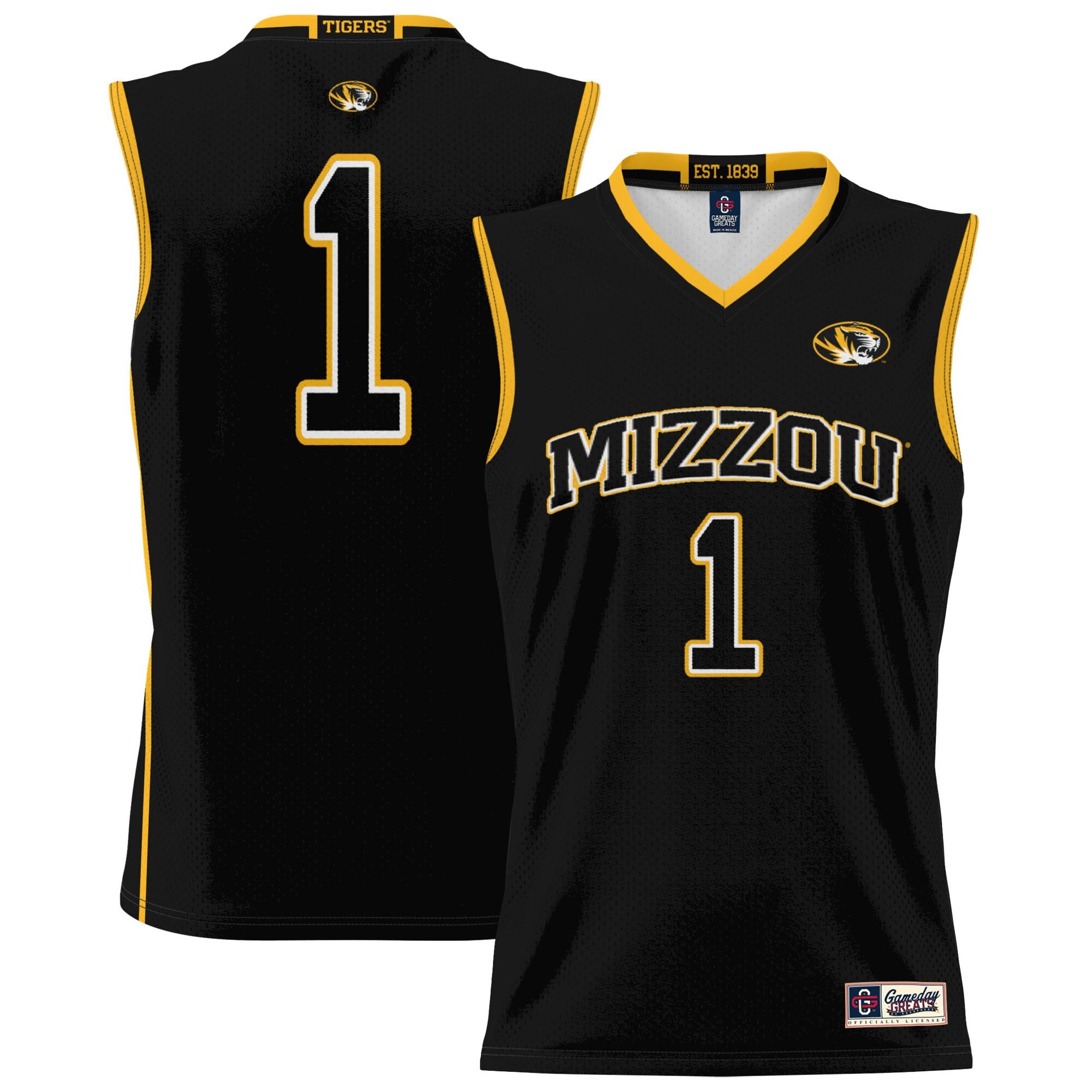 Missouri Tigers black jersey