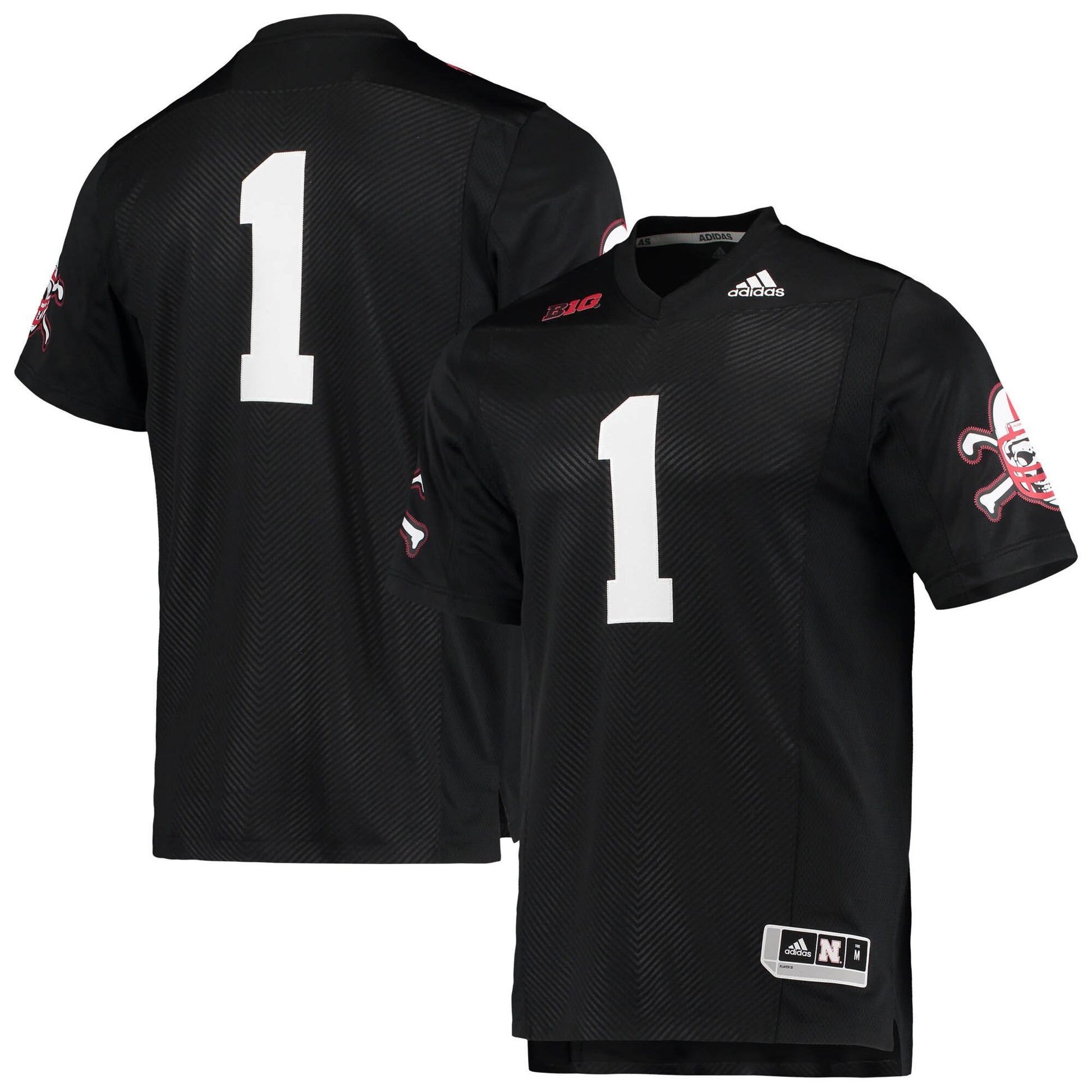 Strategy Nebraska Huskers black jersey