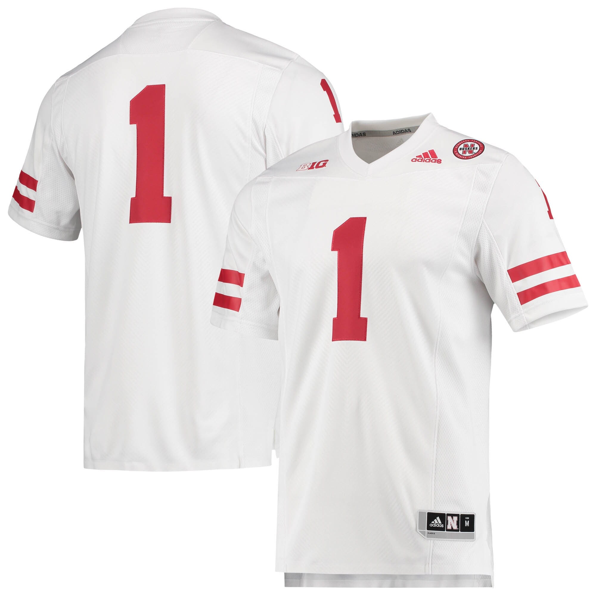 Nebraska Huskers white jersey