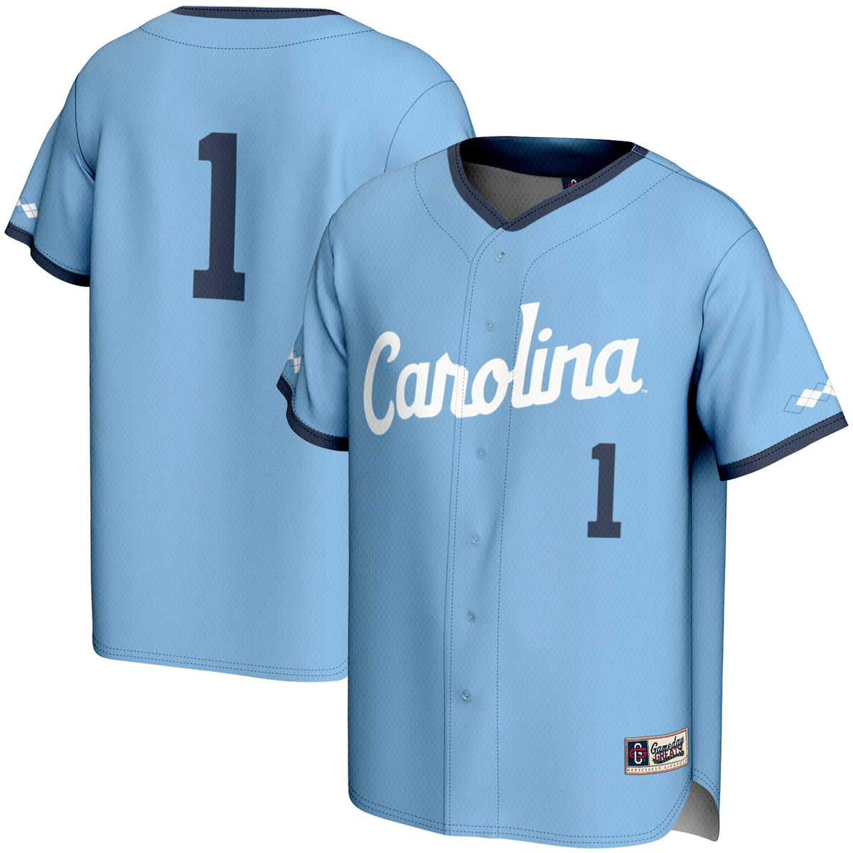 North Carolina Tar Heels blue jersey