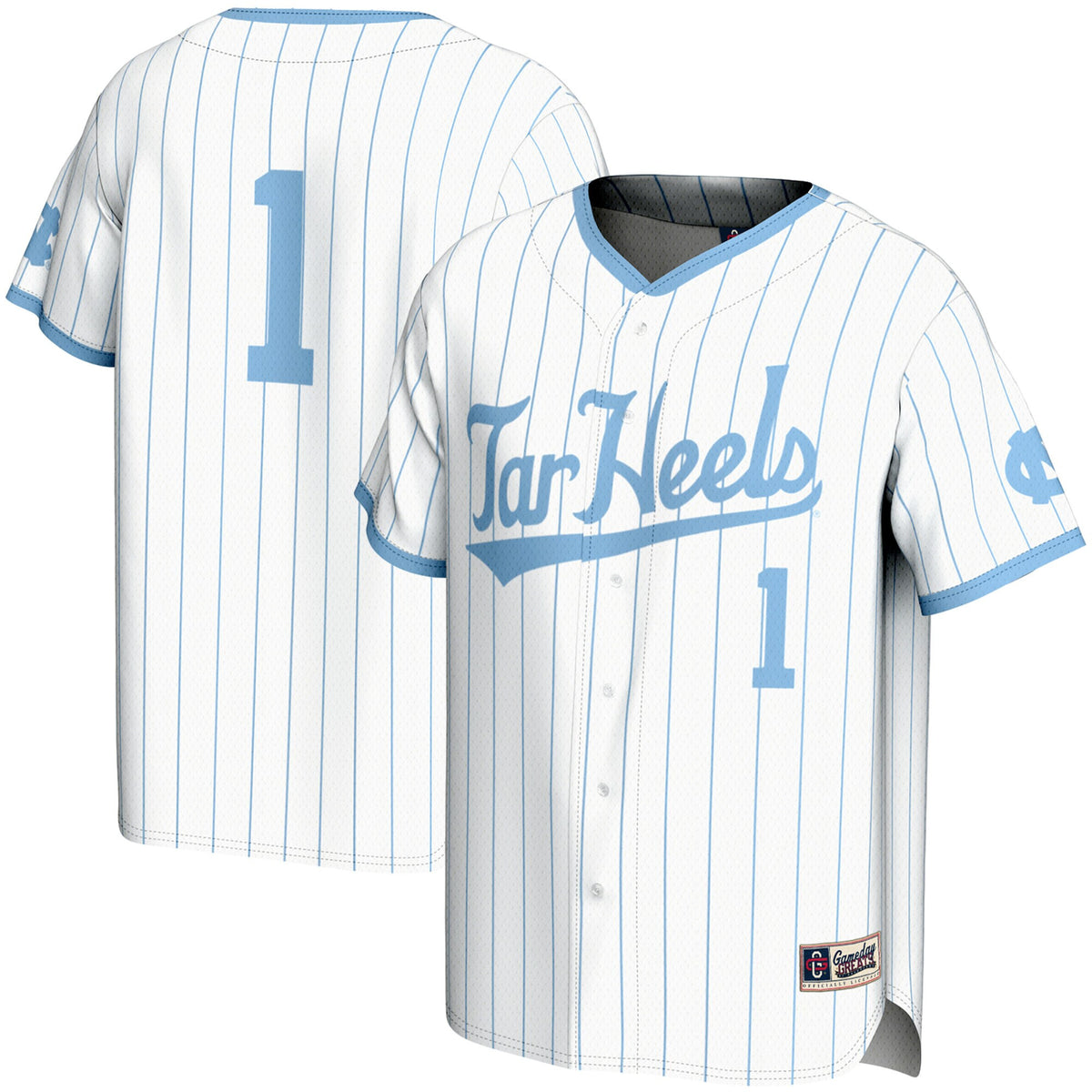 North Carolina Tar Heels white jersey
