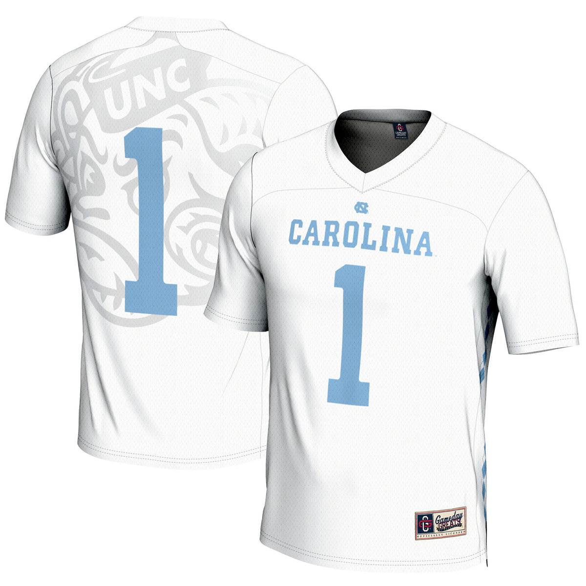 Lacrosse North Carolina Tar Heels white jersey