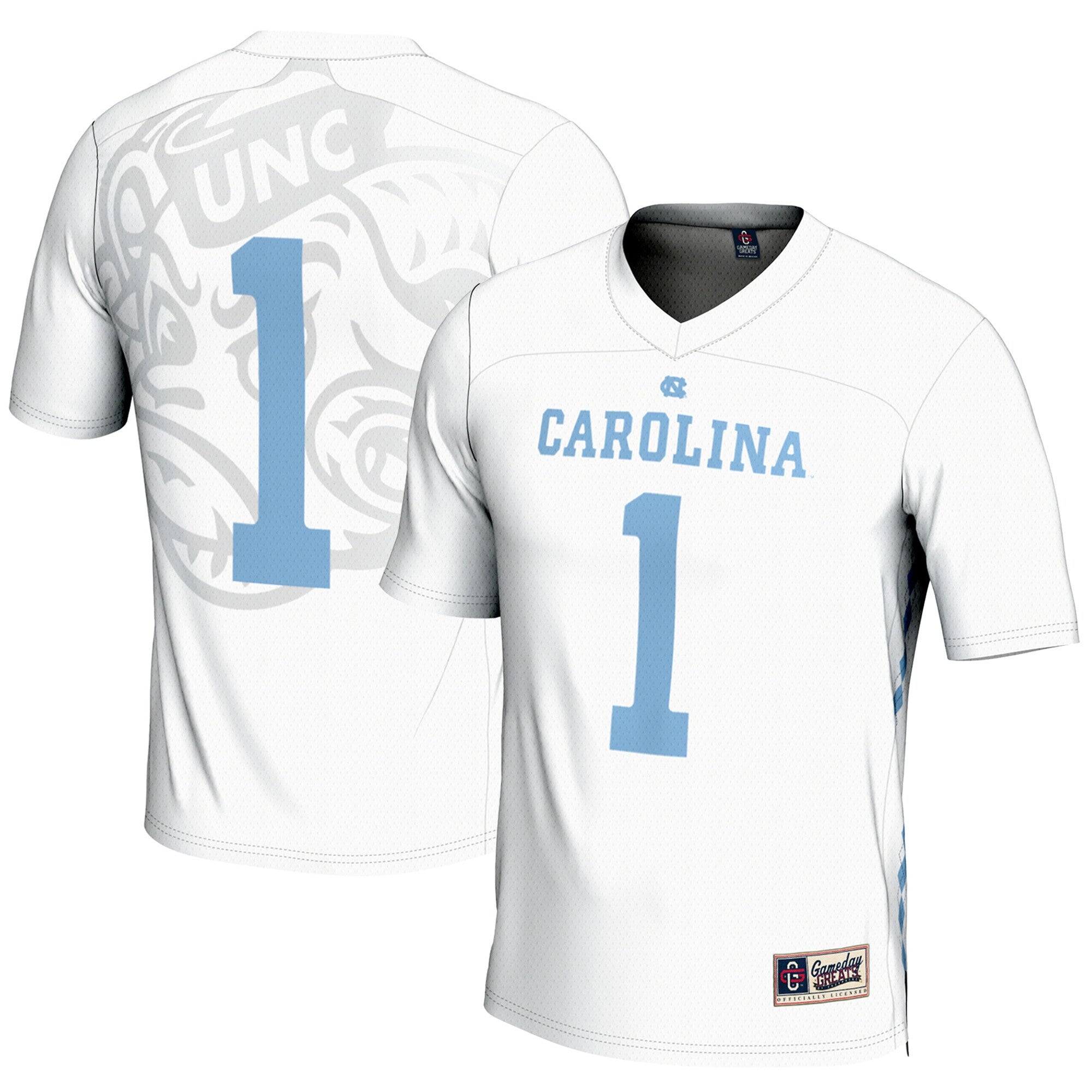 Lacrosse North Carolina Tar Heels white jersey