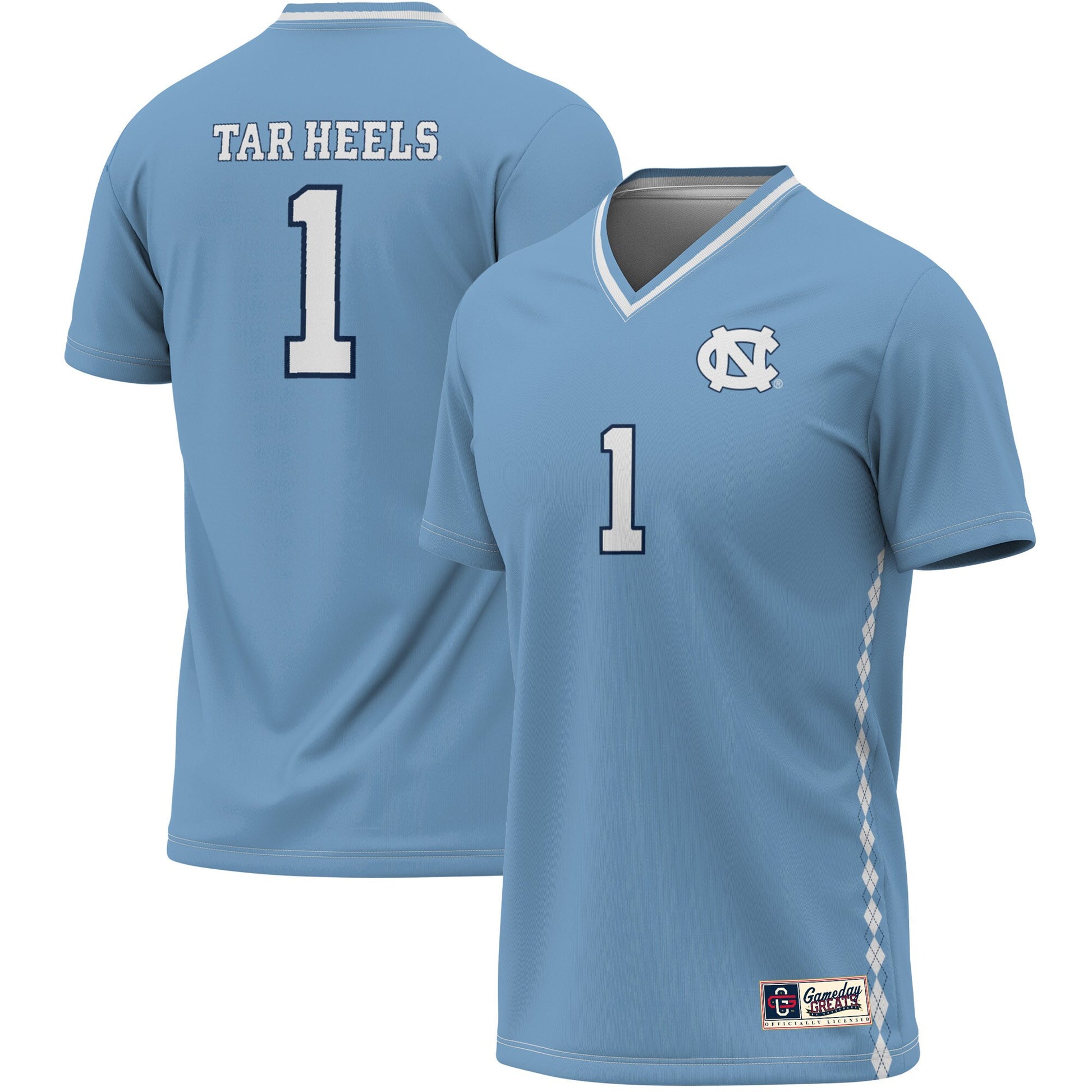 North Carolina Tar Heels blue Fashion jersey