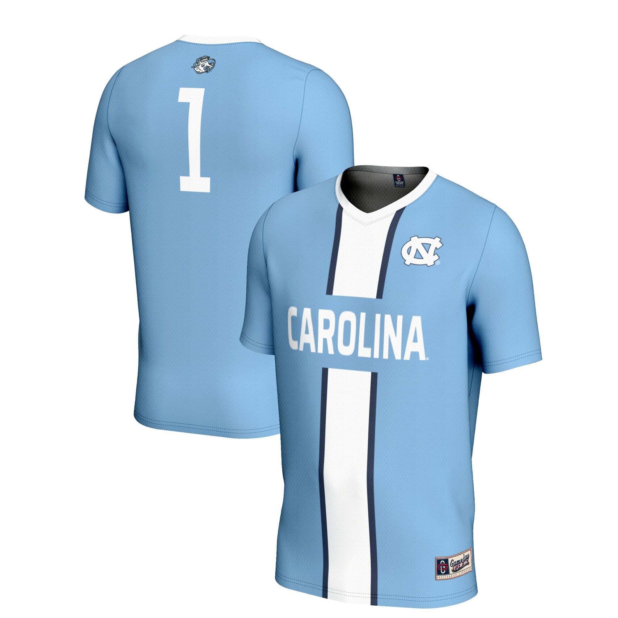 North Carolina Tar Heels blue jersey
