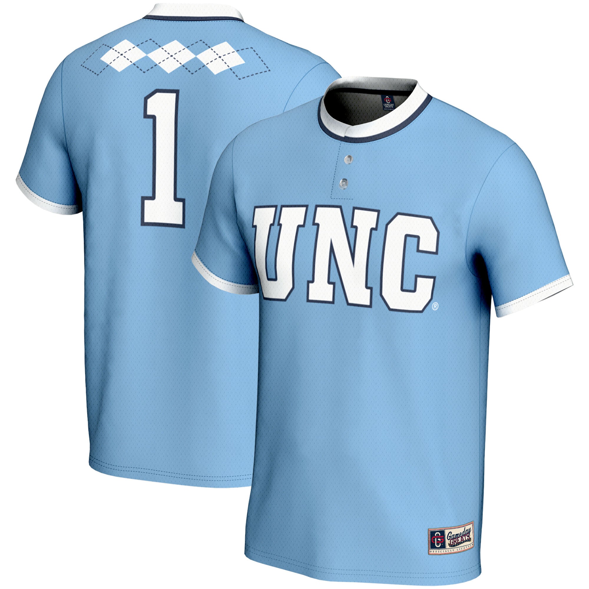 Softball Carolina North Carolina Tar Heels blue jersey