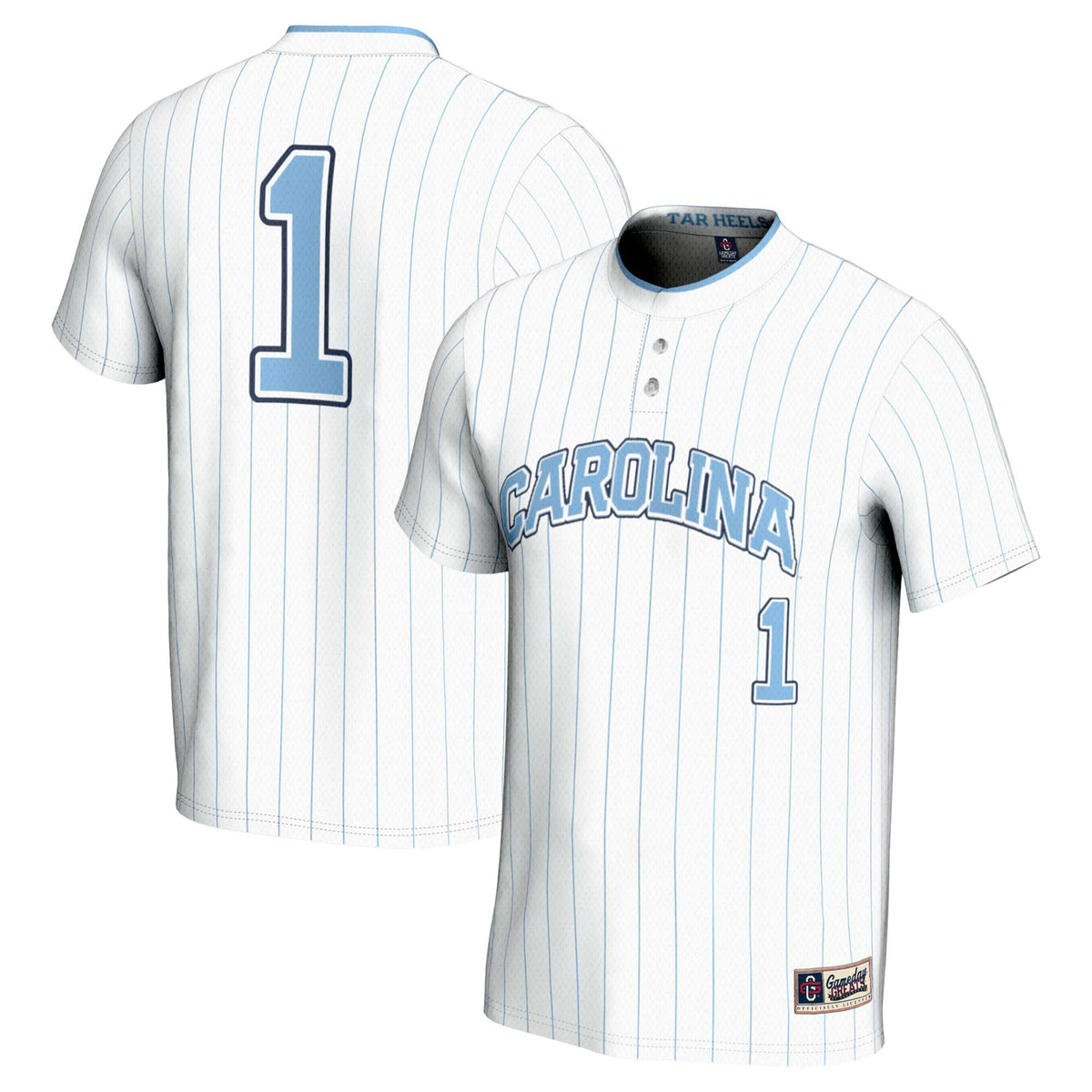 Softball North Carolina Tar Heels white jersey