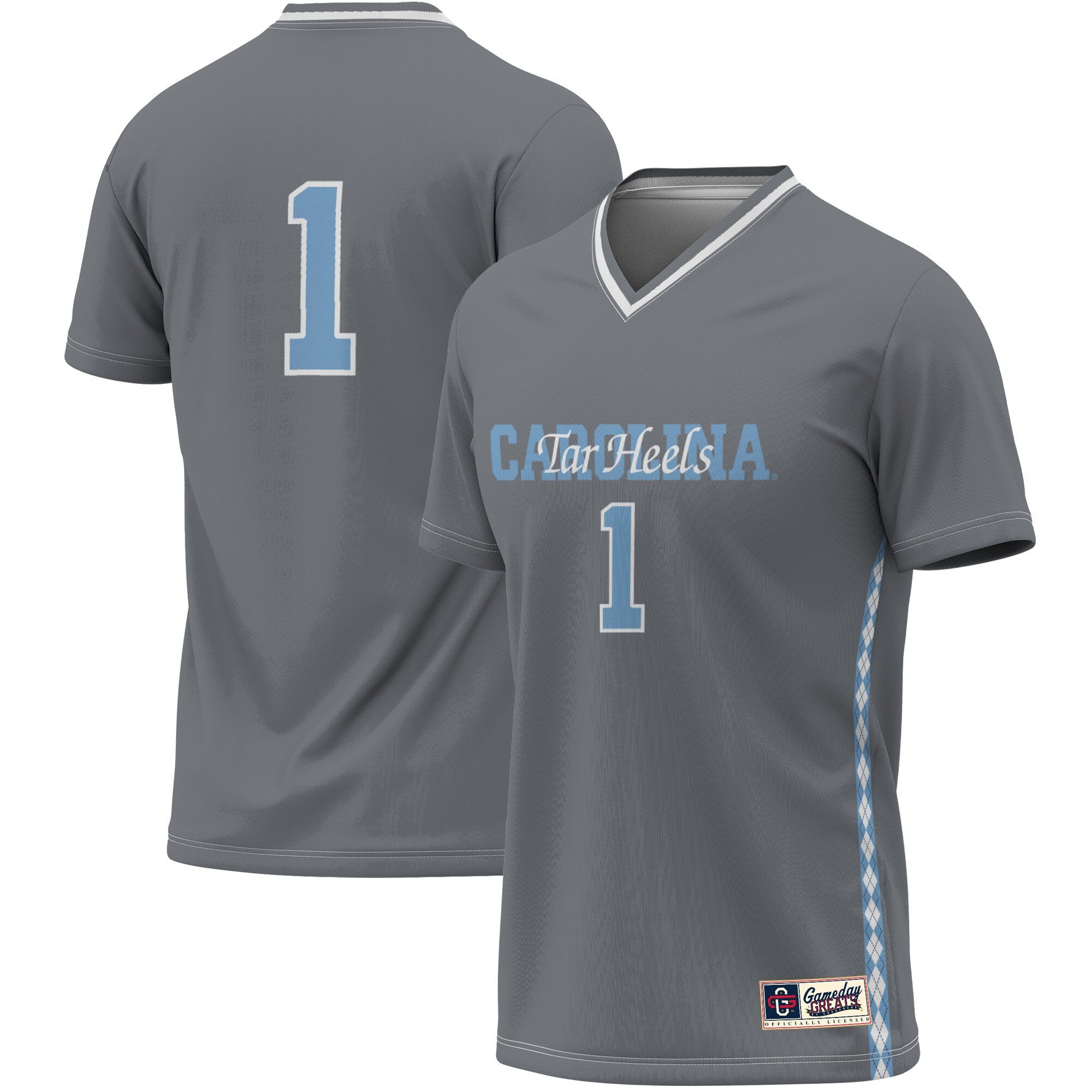 North Carolina Tar Heels gray Fashion jersey