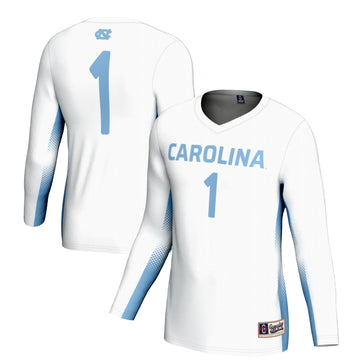 Volleyball North Carolina Tar Heels white jersey