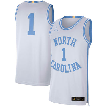 Jordan Brand North Carolina Tar Heels white Limited jersey
