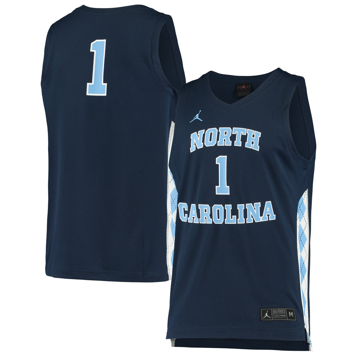 Jordan Brand North Carolina Tar Heels navy jersey