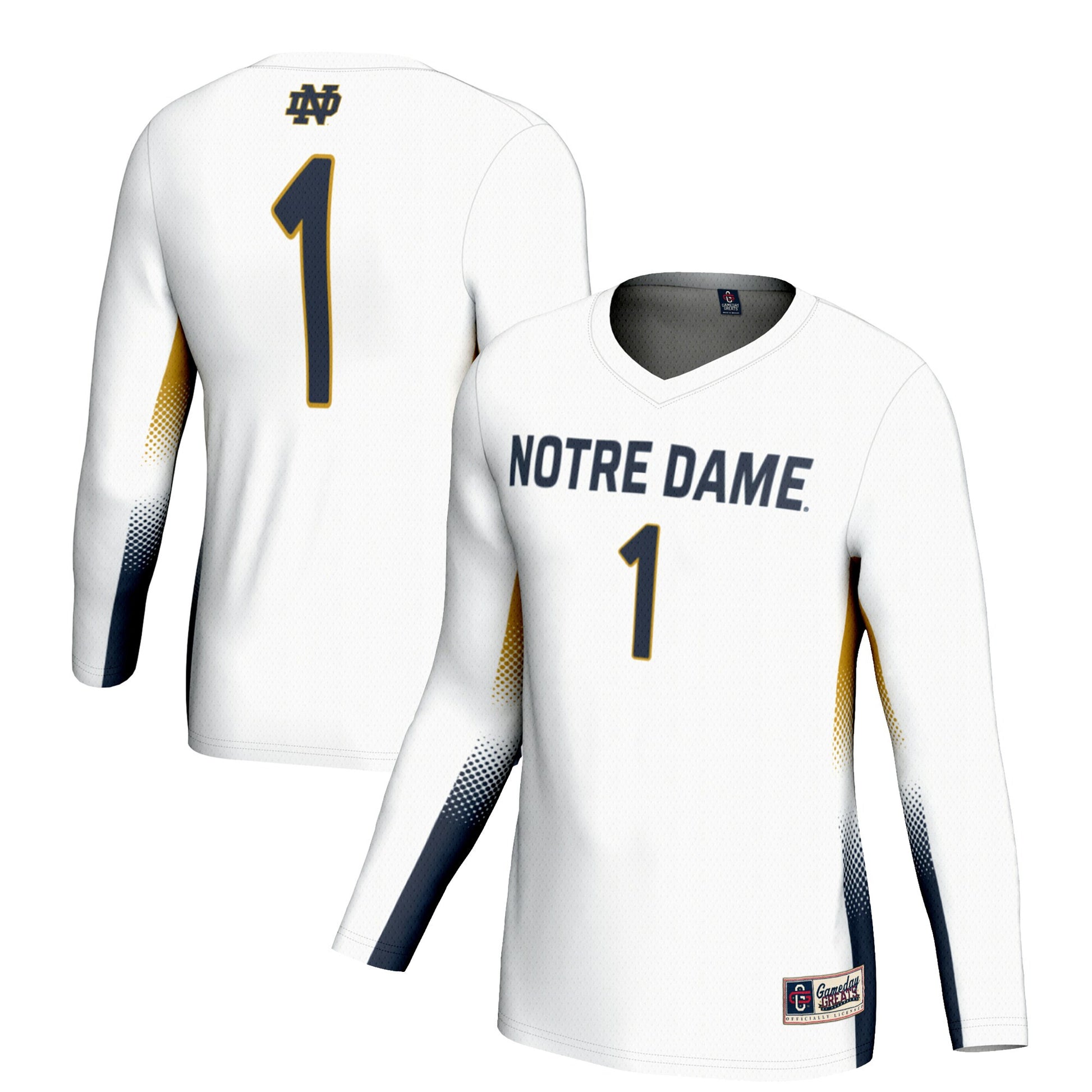 Volleyball Notre Dame Fighting Irish white jersey