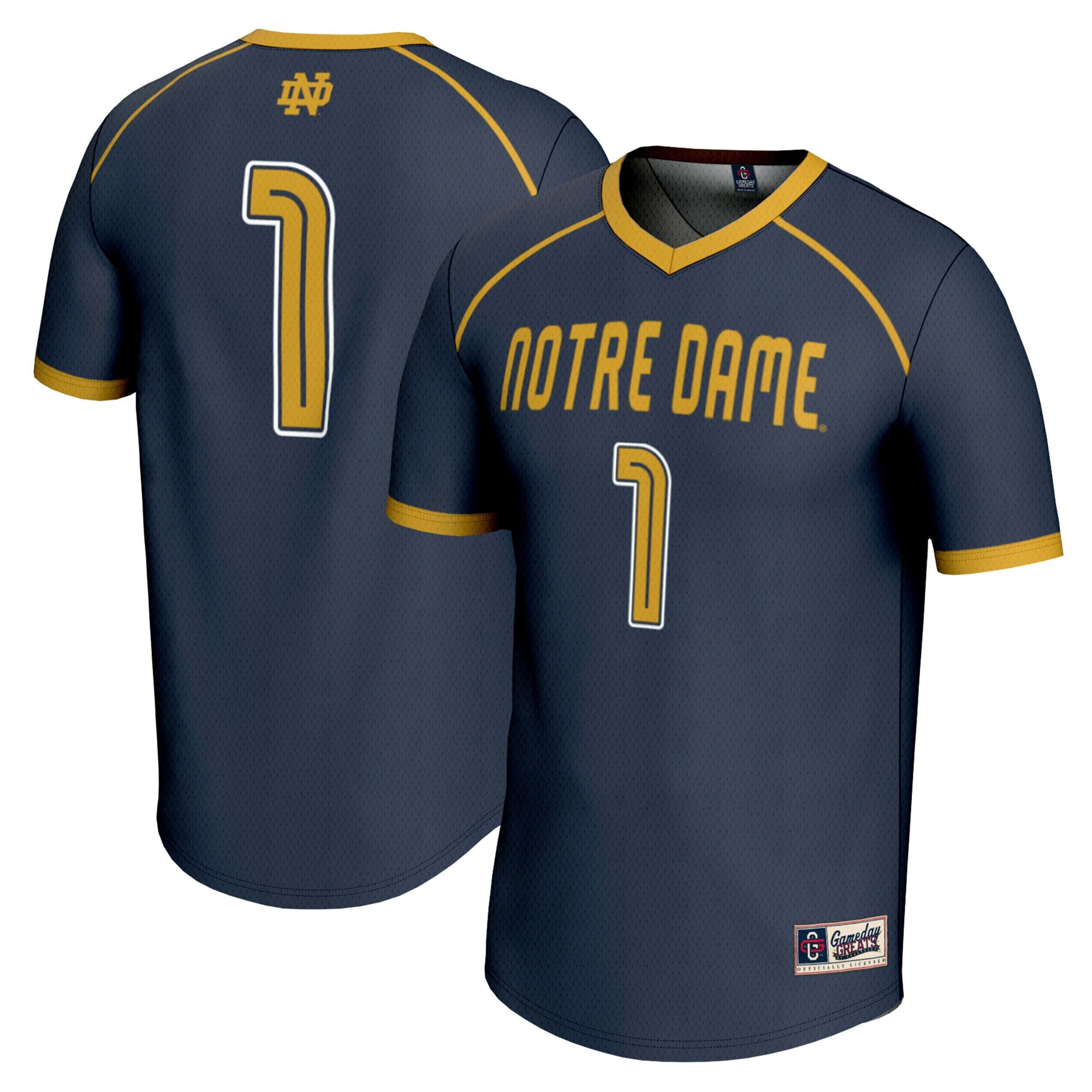 Lacrosse Notre Dame Fighting Irish navy jersey