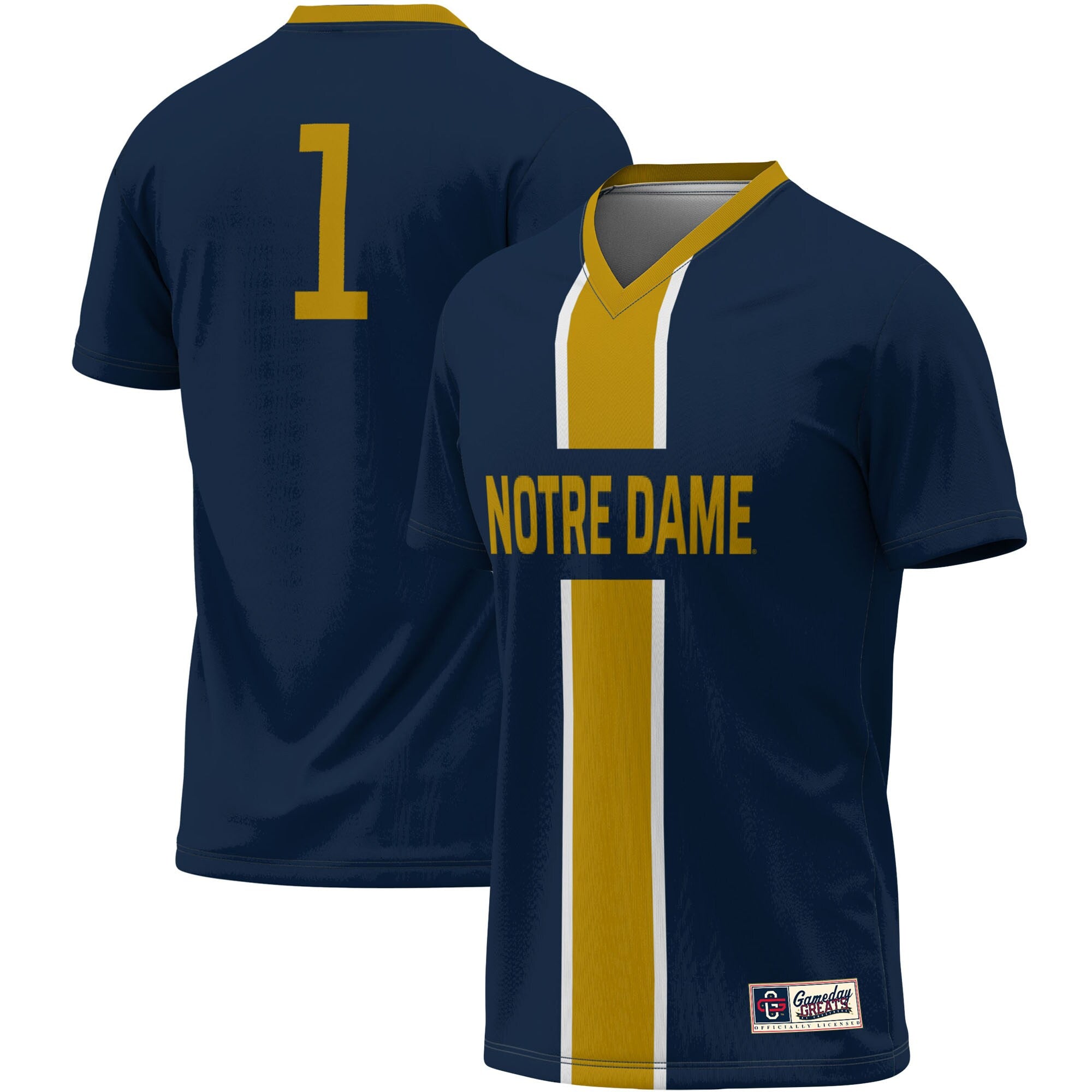 Prosphere Notre Dame Fighting Irish navy jersey
