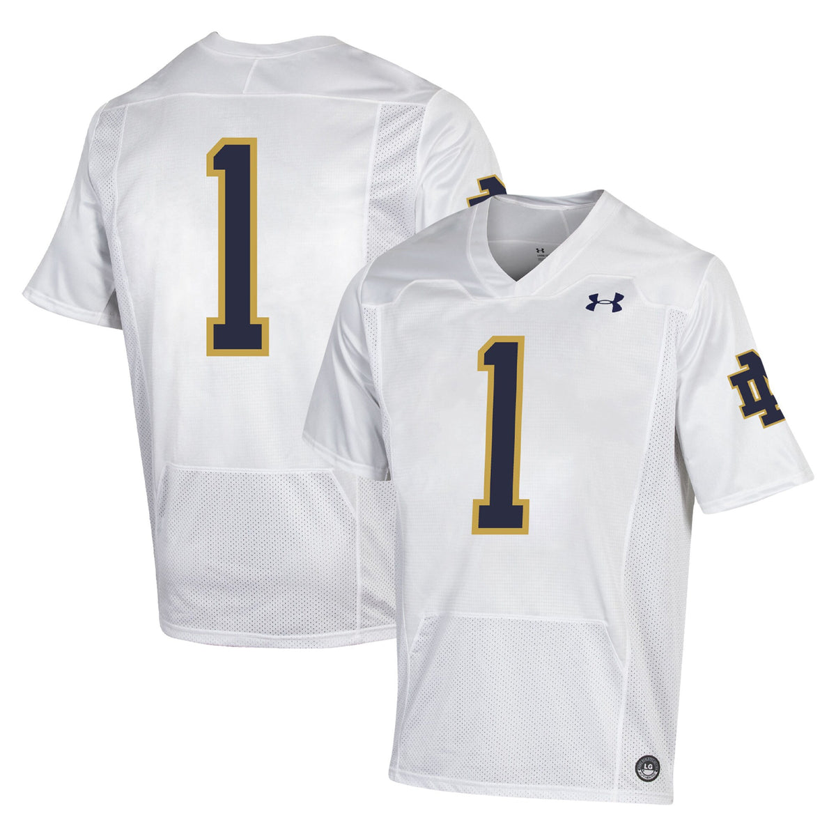 Under Armour Premiere Notre Dame Fighting Irish white jersey