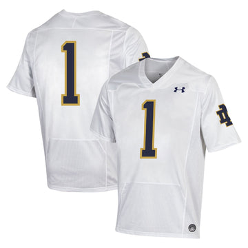 Under Armour Premiere Notre Dame Fighting Irish white jersey