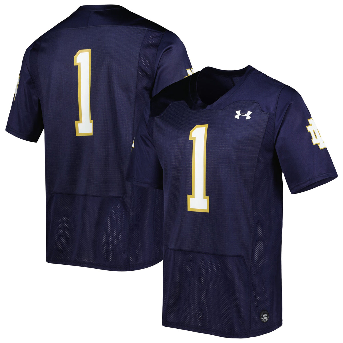 Under Armour Wordmark Notre Dame Fighting Irish navy jersey