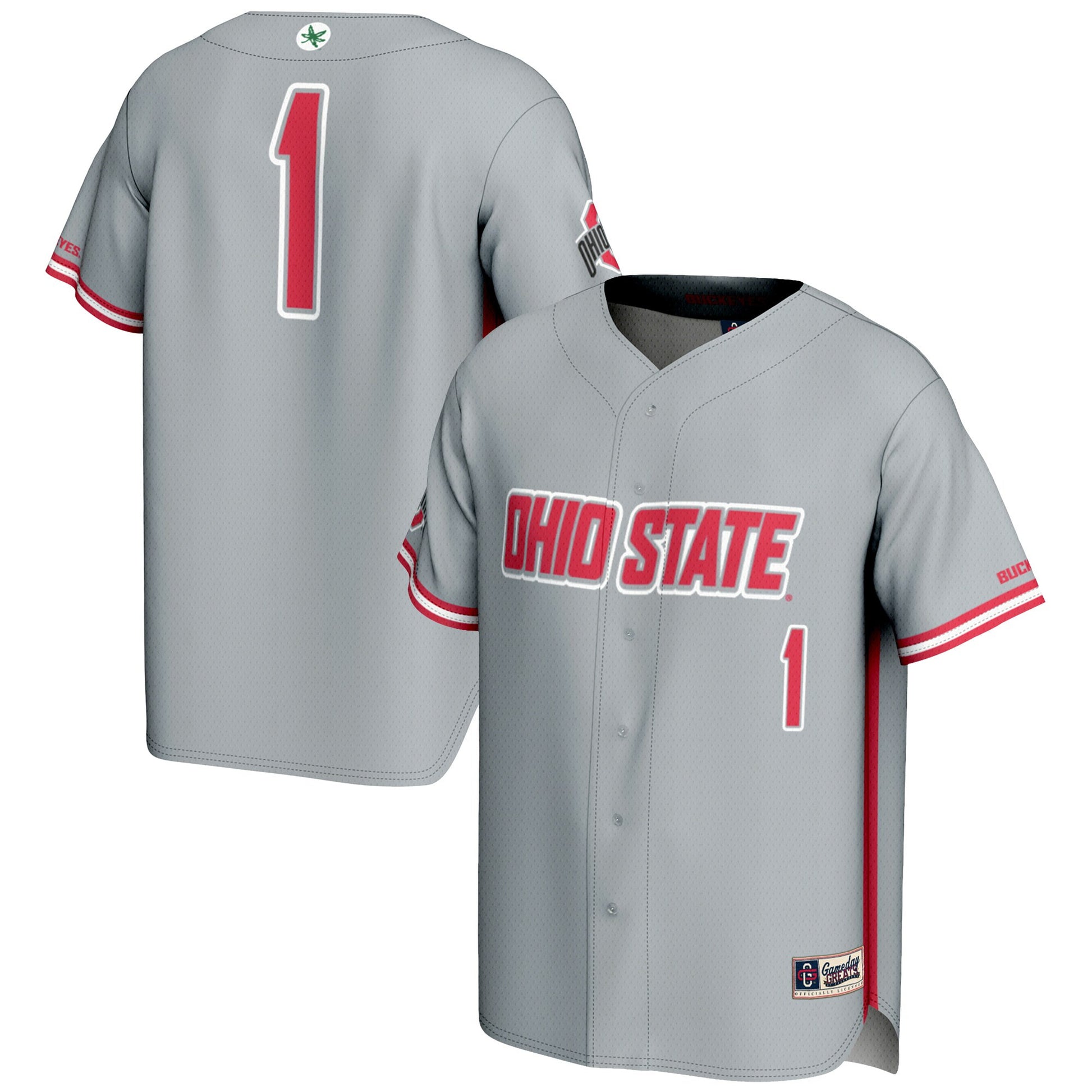 Ohio State Buckeyes gray jersey