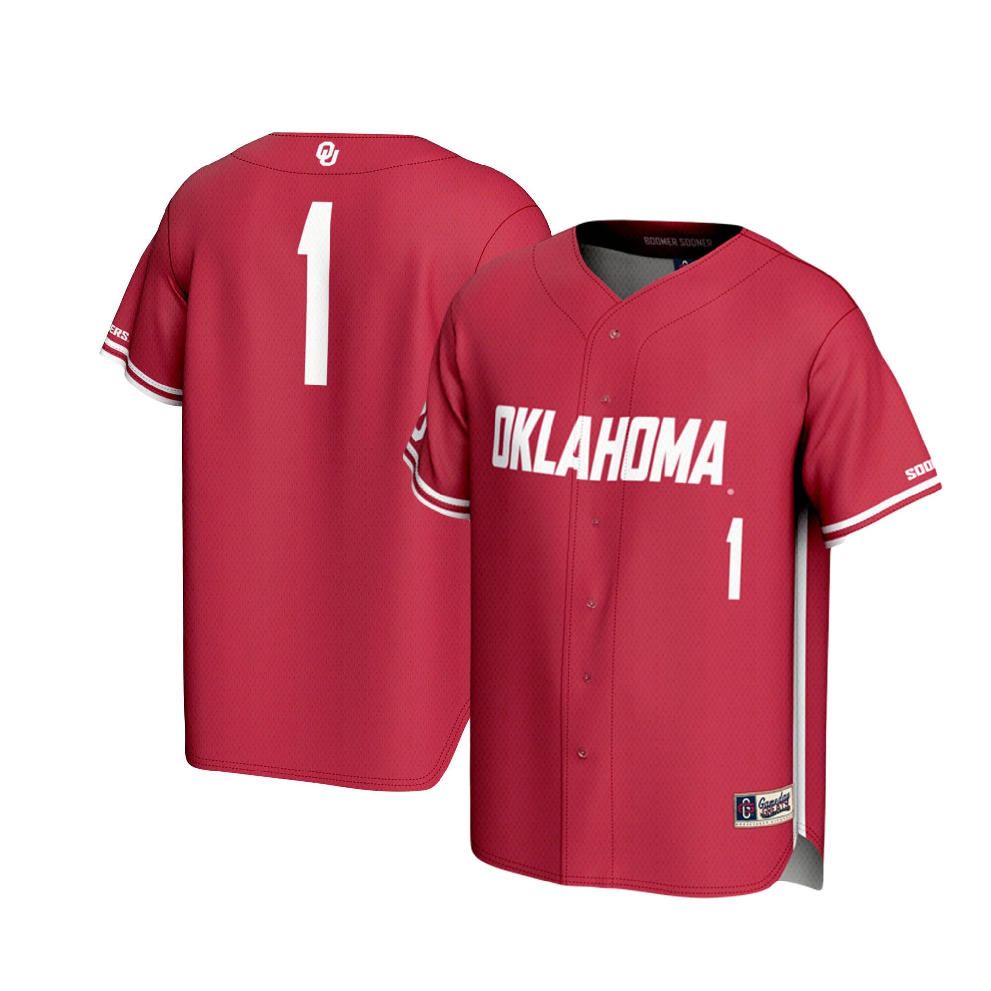 Oklahoma Sooners crimson jersey