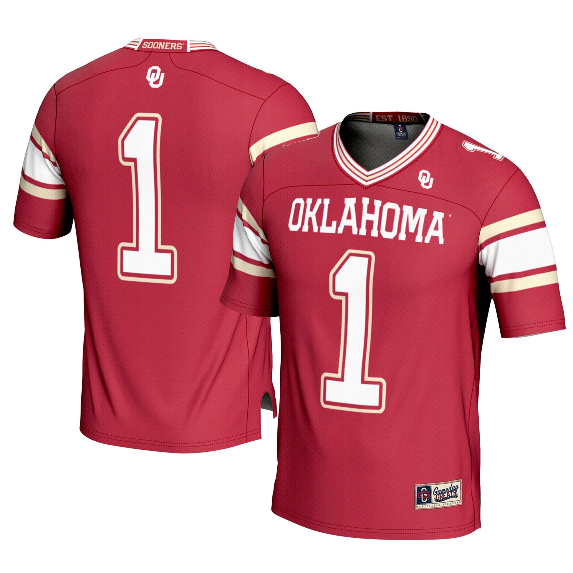 Oklahoma Sooners crimson jersey