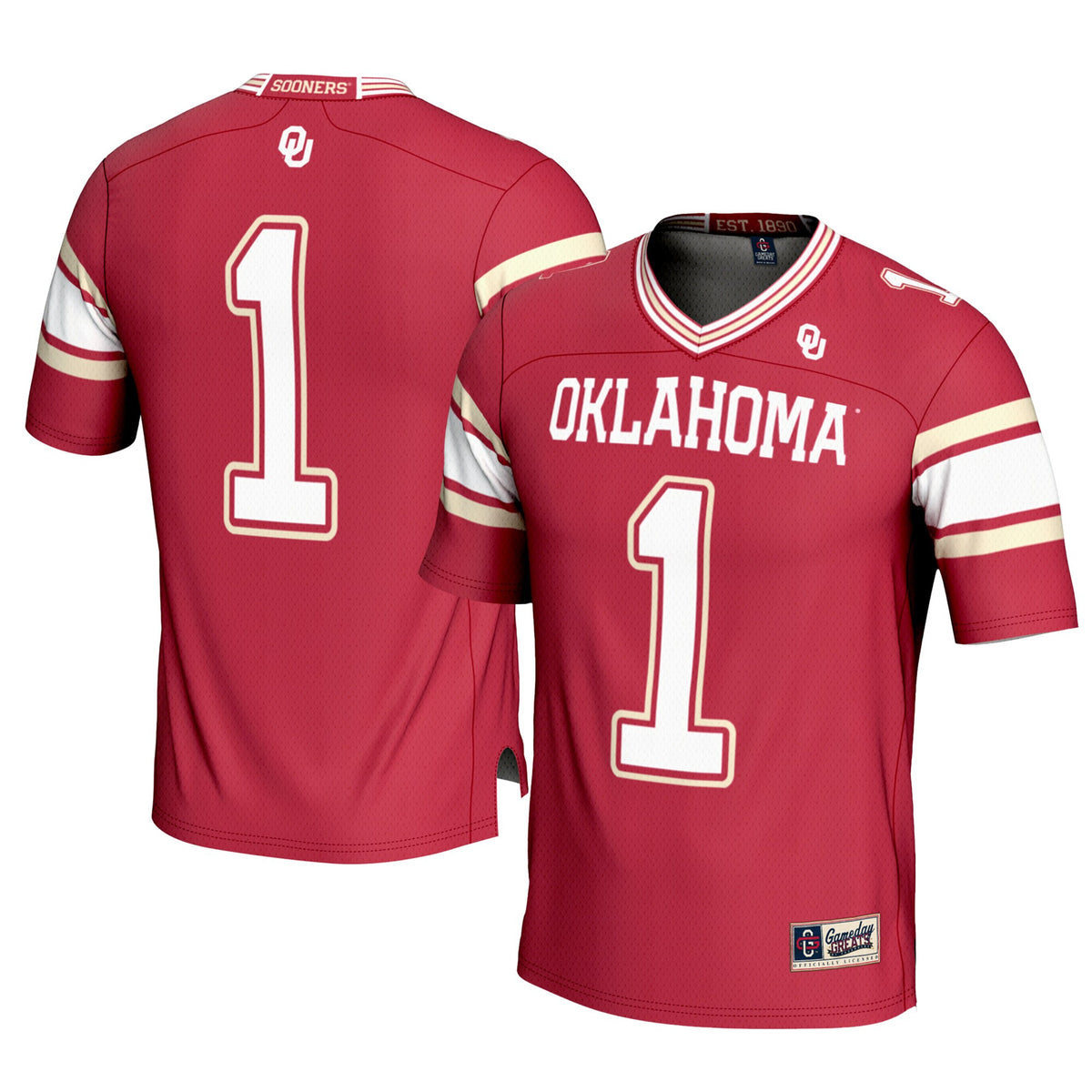 Oklahoma Sooners crimson jersey