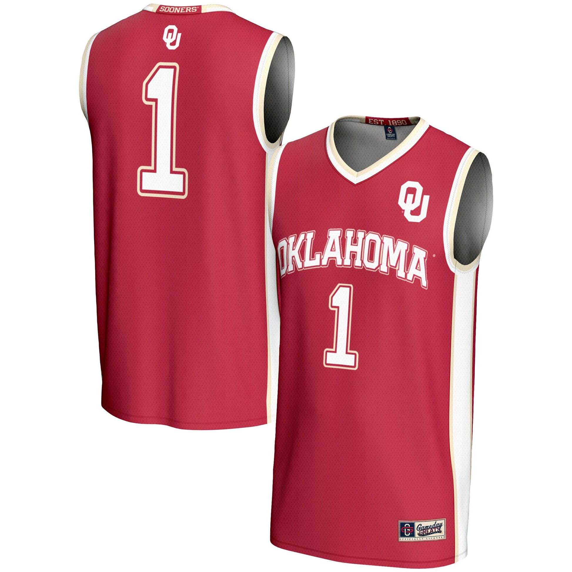 Oklahoma Sooners crimson jersey