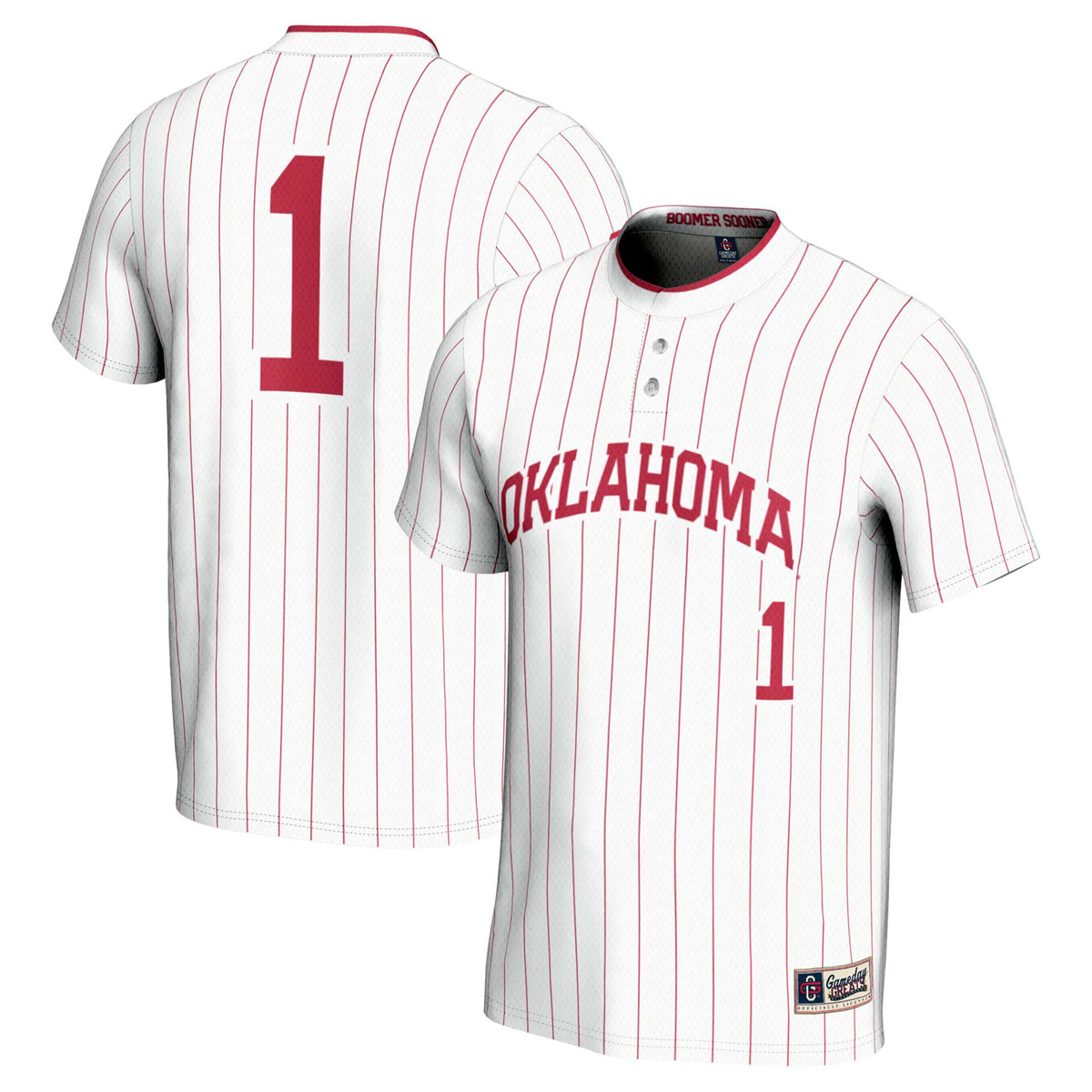 Softball Oklahoma Sooners white jersey