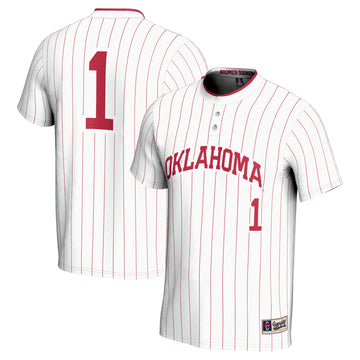 Softball Oklahoma Sooners white jersey